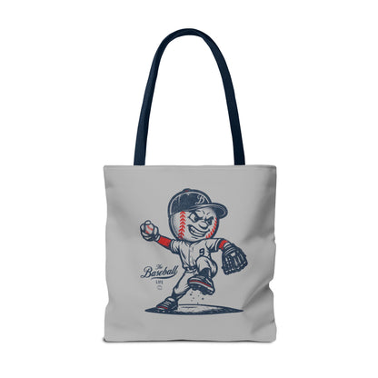 Mr. Baseball Mascot Pitching Tote