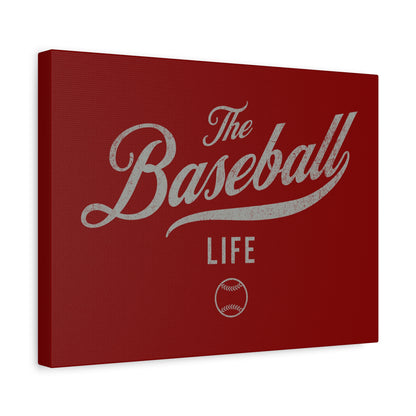 Wall Art Canvas_Maroon w Silver Gray
