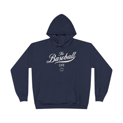 The Baseball Life Hoodie w/Grommets_White Print