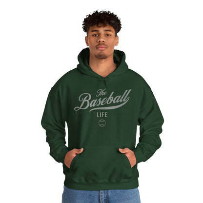 The Baseball Life Hoodie_Silver Gray Print