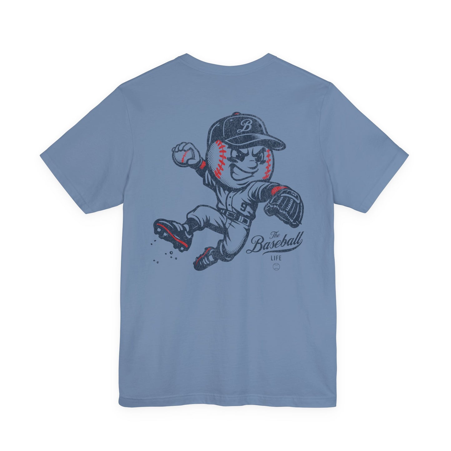 Mr. Baseball Mascot Leaping Throw T-Shirt