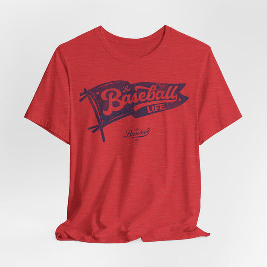 Classic Pennant_Navy Print T-Shirt