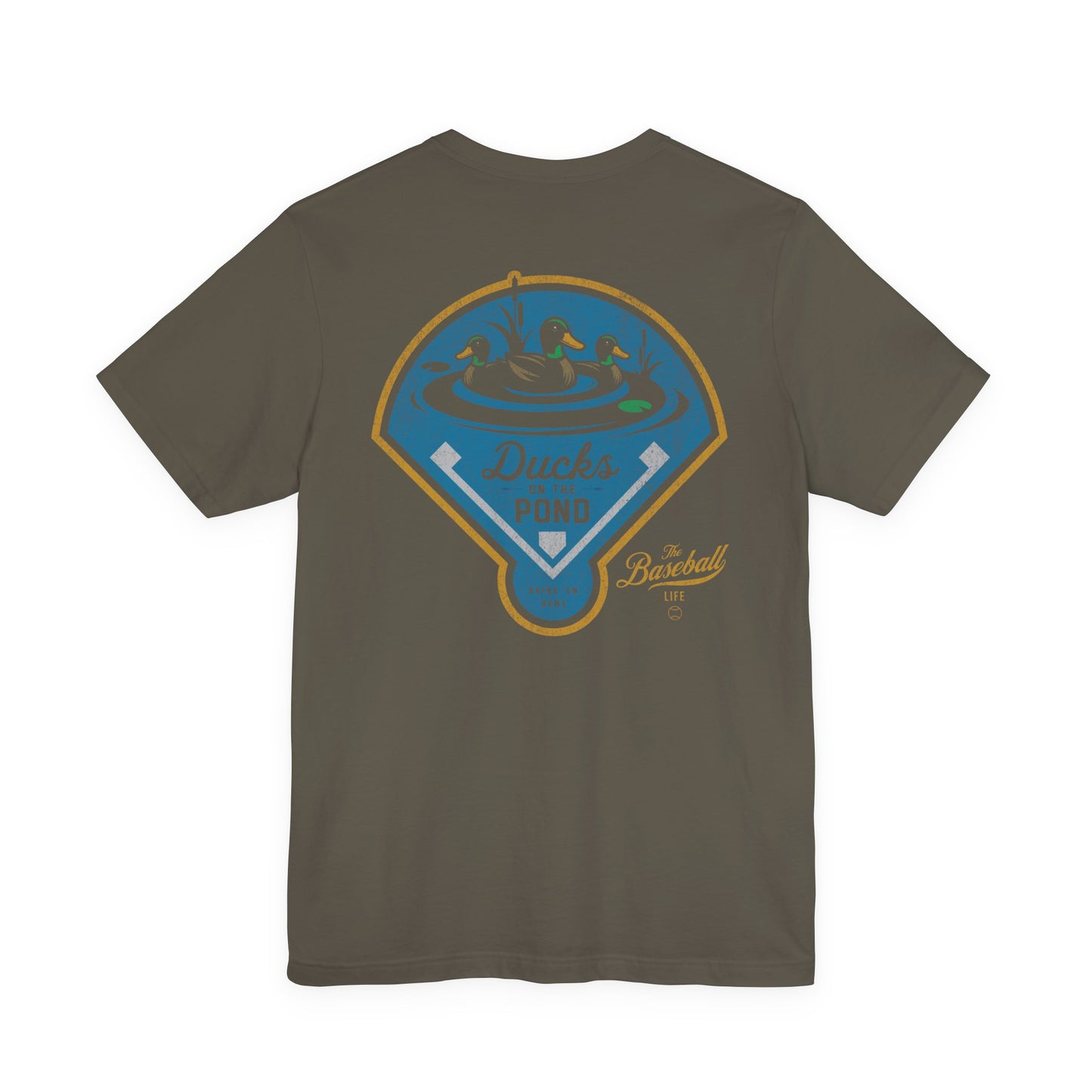 Ducks On The Pond Baseball T-Shirt
