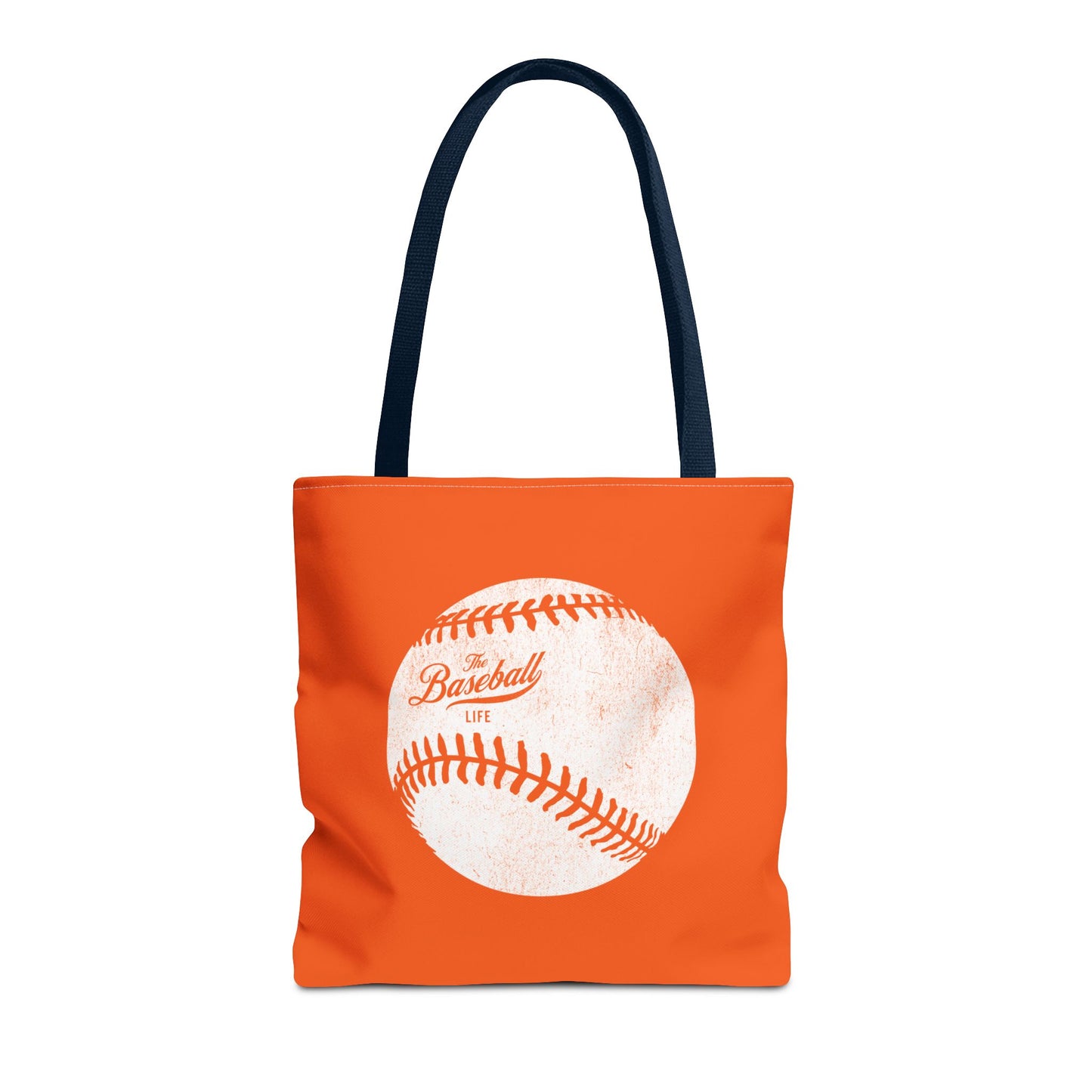 Weathered Baseball Tote Bag_Orange
