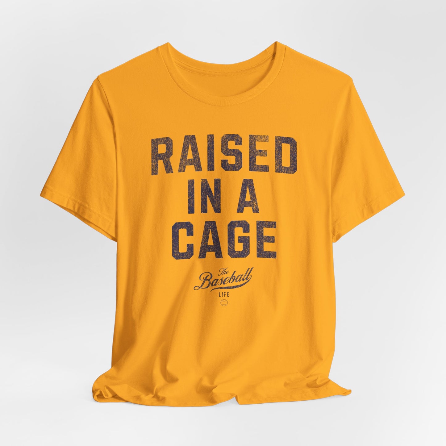 Raised In A Cage Baseball T-Shirt