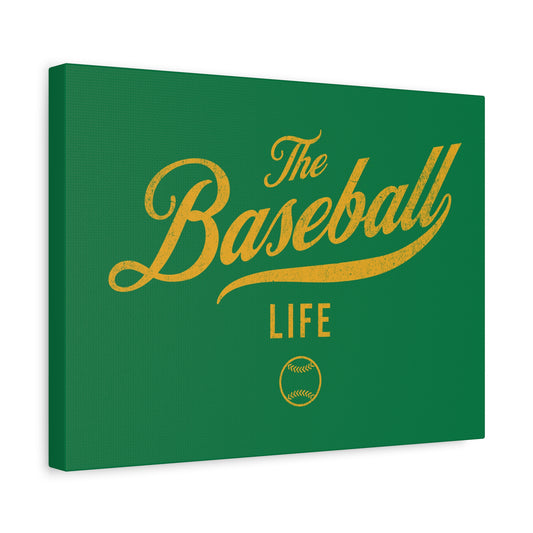 Wall Art Canvas_Green w Yellow Gold
