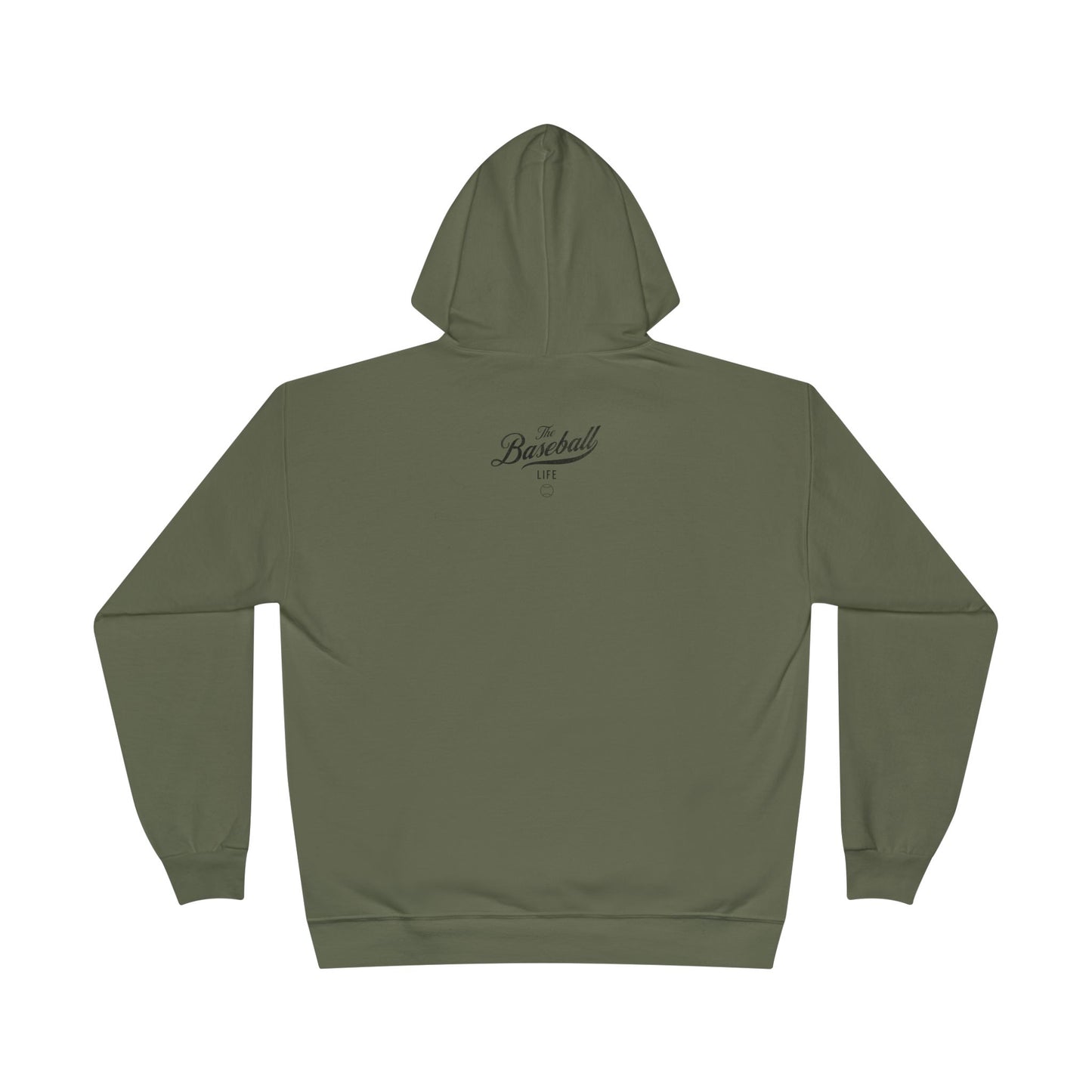 The Baseball Life Hoodie w/Grommets_Black Print