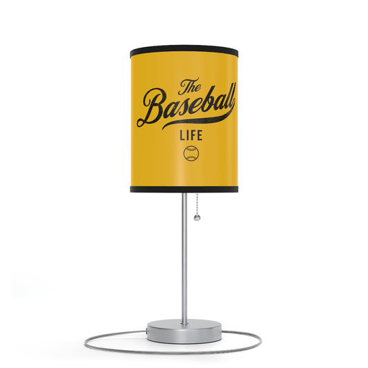 Table Lamp_Yellow w Black Print