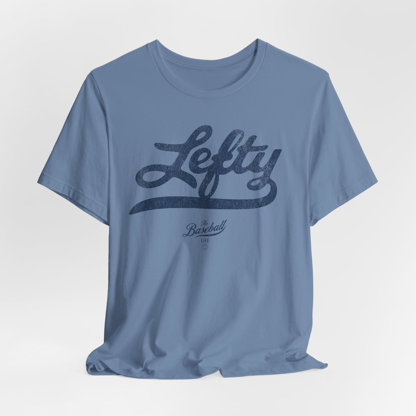 Lefty Baseball T-Shirt - Navy Print