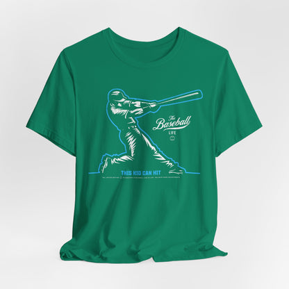 This Kid Can Hit Reversed Baseball T-Shirt