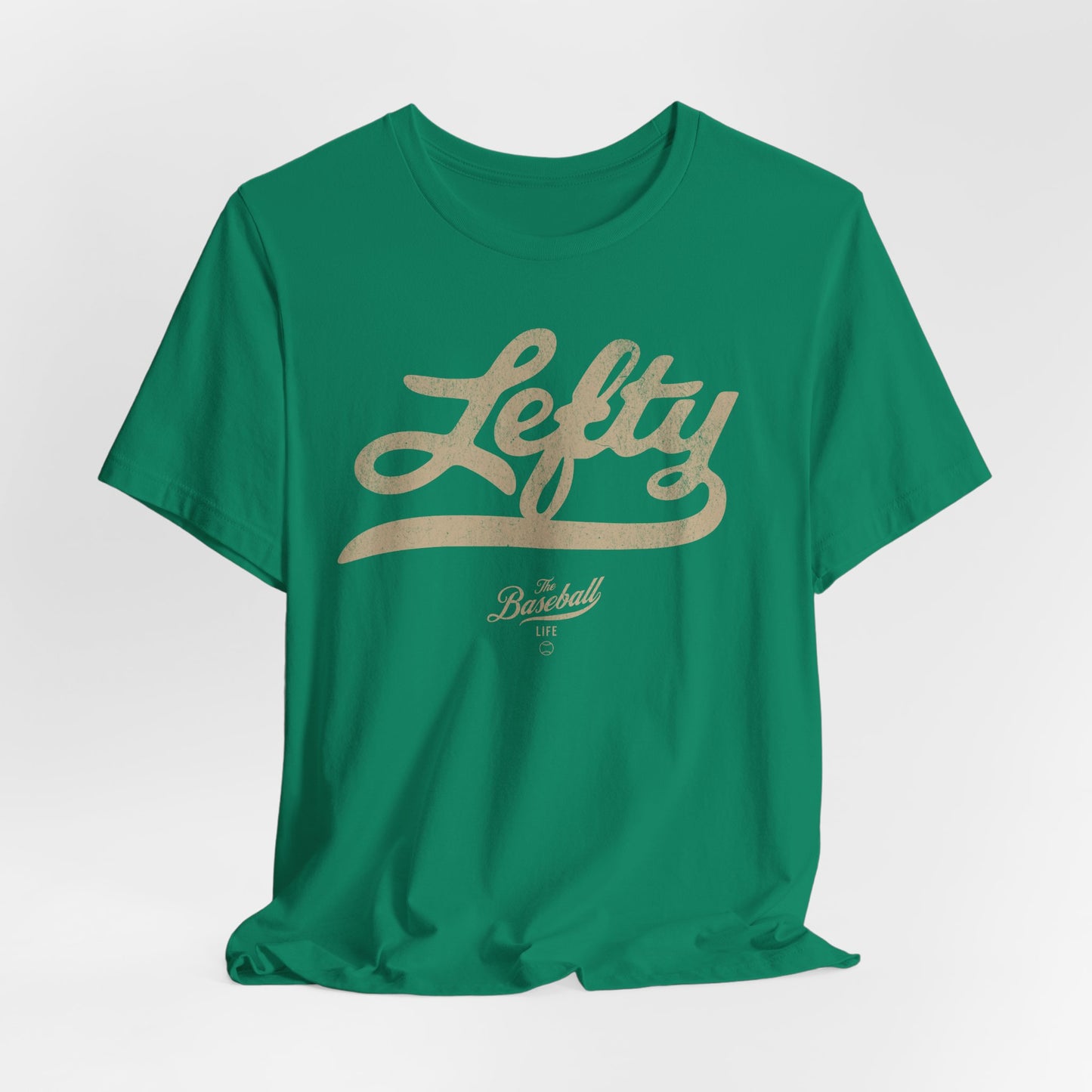 Lefty Baseball T-Shirt - Antique White Print