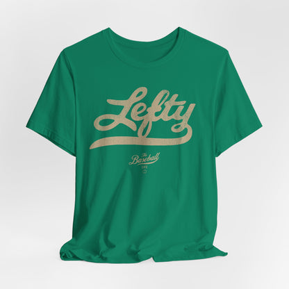 Lefty Baseball T-Shirt - Antique White Print