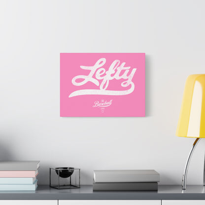 Lefty Wall Art Canvas_Bubble Gum Pink