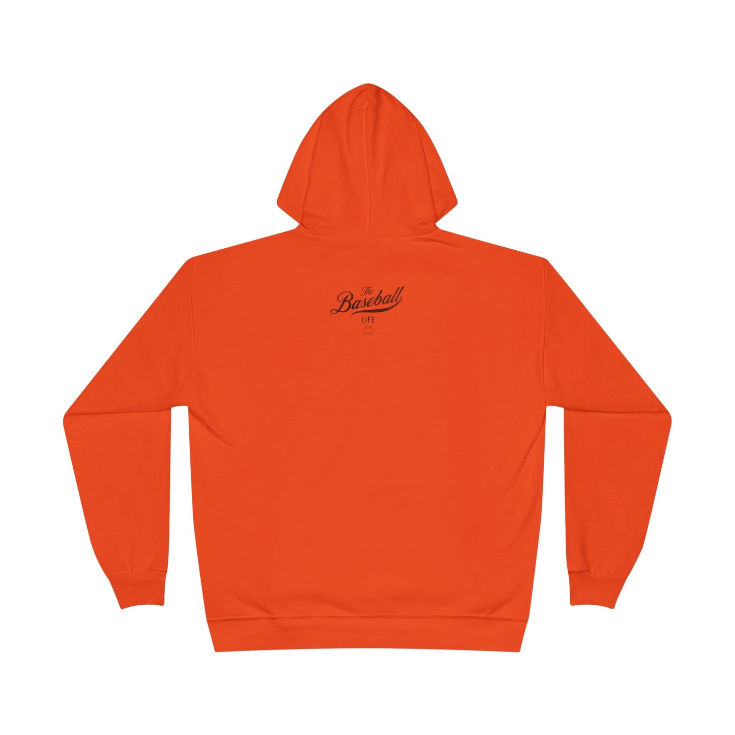 The Baseball Life Hoodie w/Grommets_Black Print