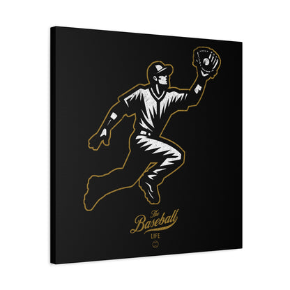 Player Icon Wall Art Canvas_Black