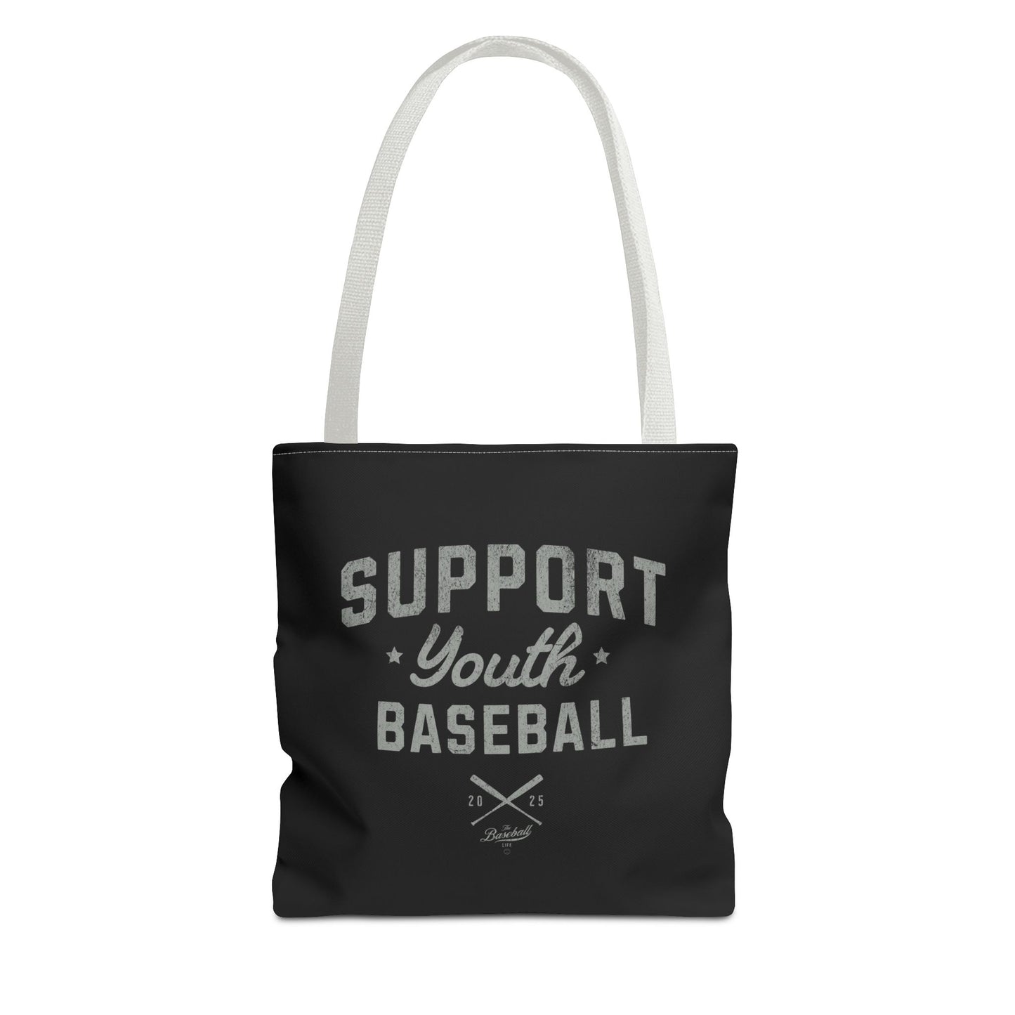 Support Youth Baseball Tote Bag_Black