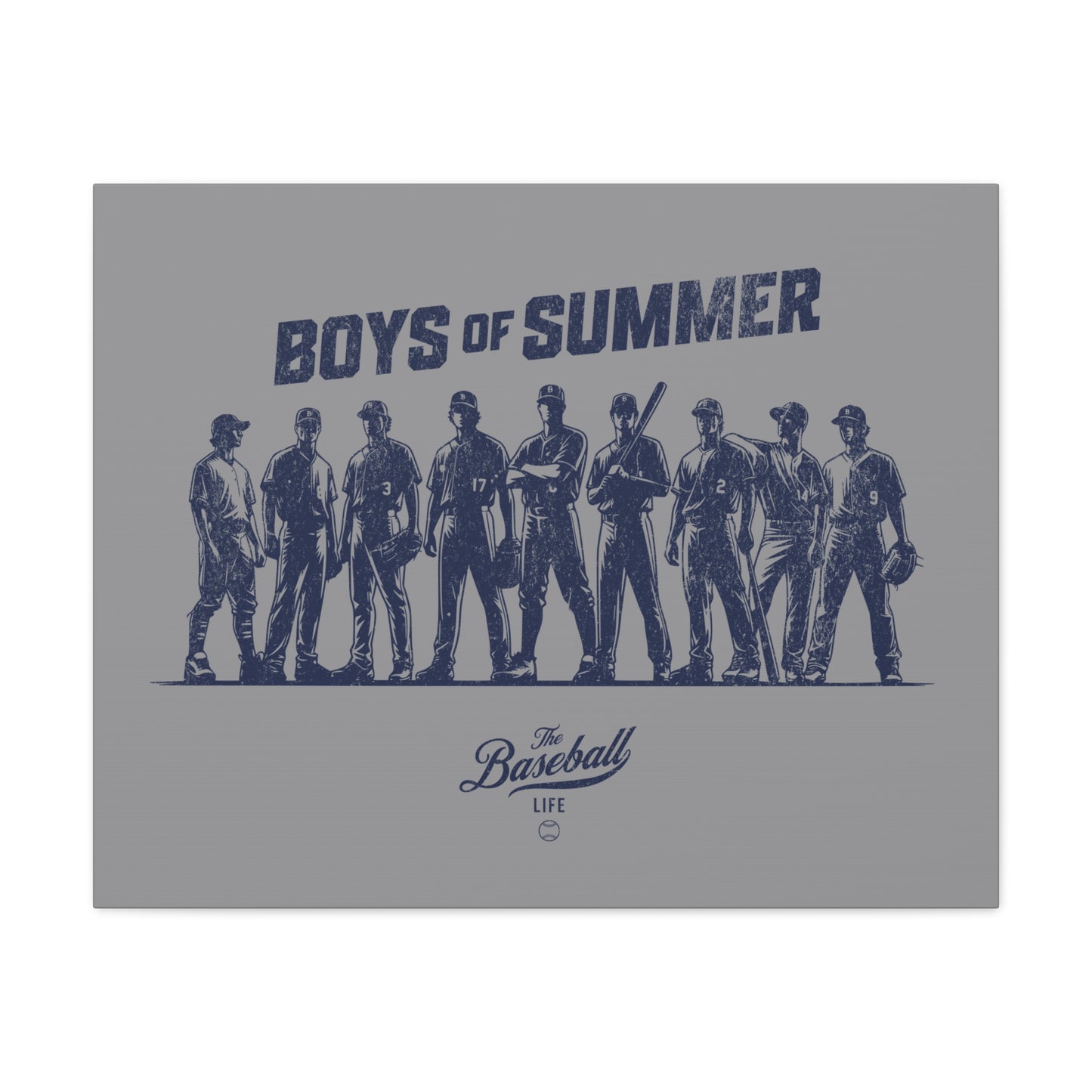Boys of Summer Wall Art Canvas_Medium Gray