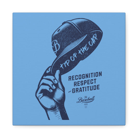 Tip of the Cap Wall Art Canvas_Carolina Blue