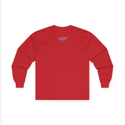 The Baseball Life Long Sleeve T-Shirt_Carolina Blue Print