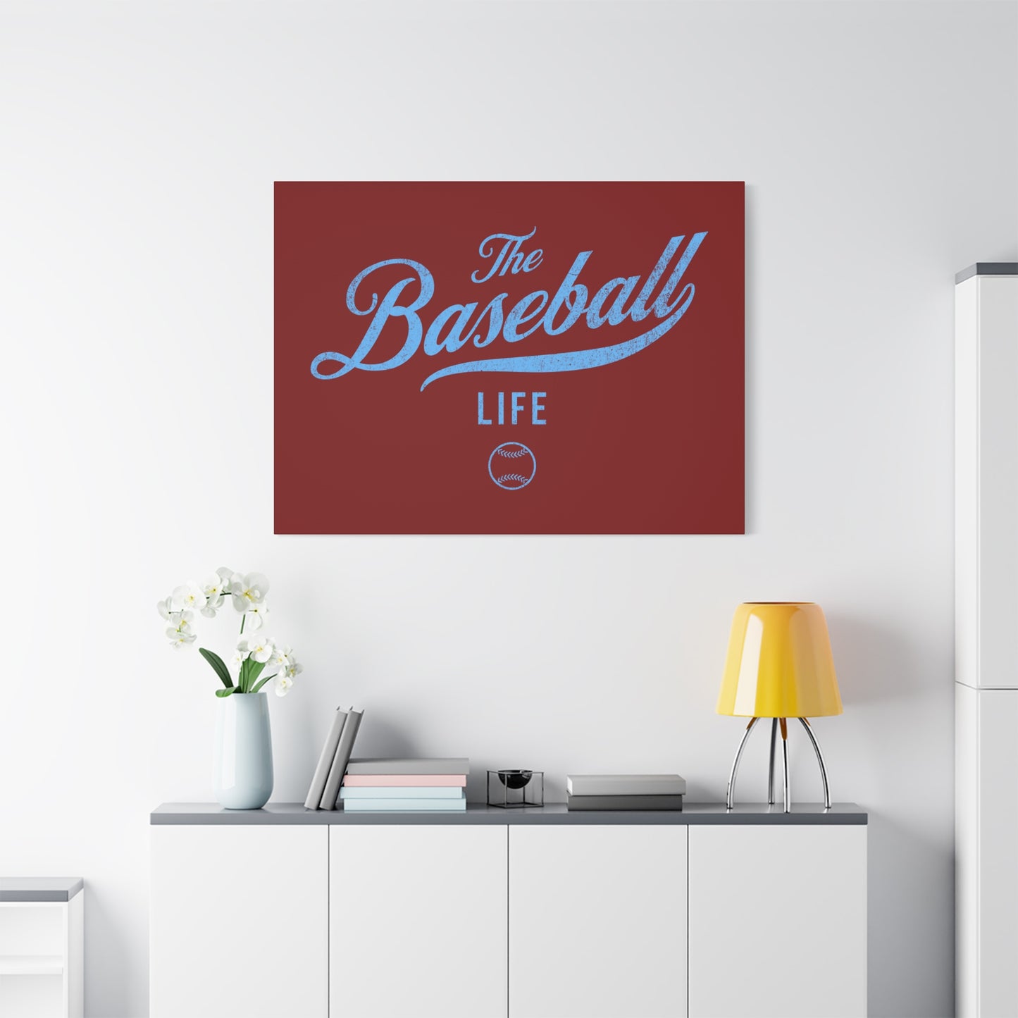 Wall Art Canvas_Maroon w Carolina Blue