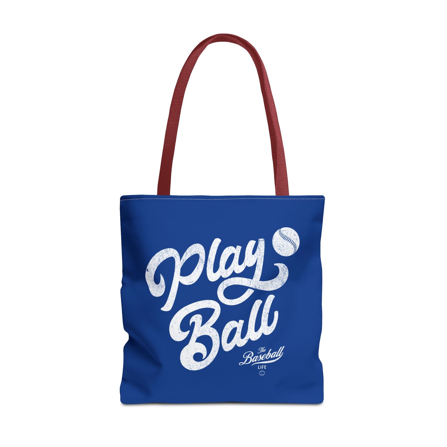 Play Ball Script Tote Bag_Royal Blue