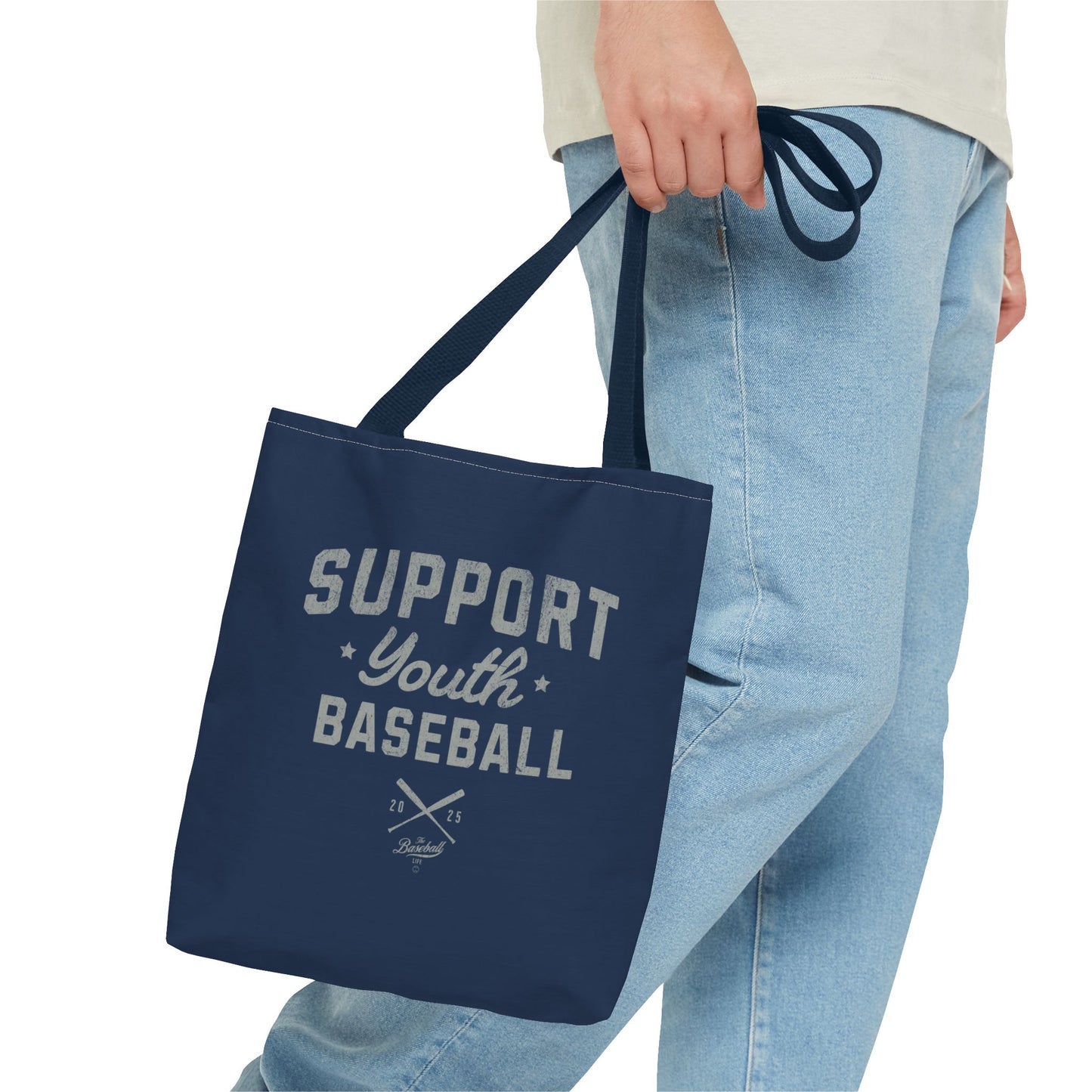 Support Youth Baseball Tote Bag_Navy