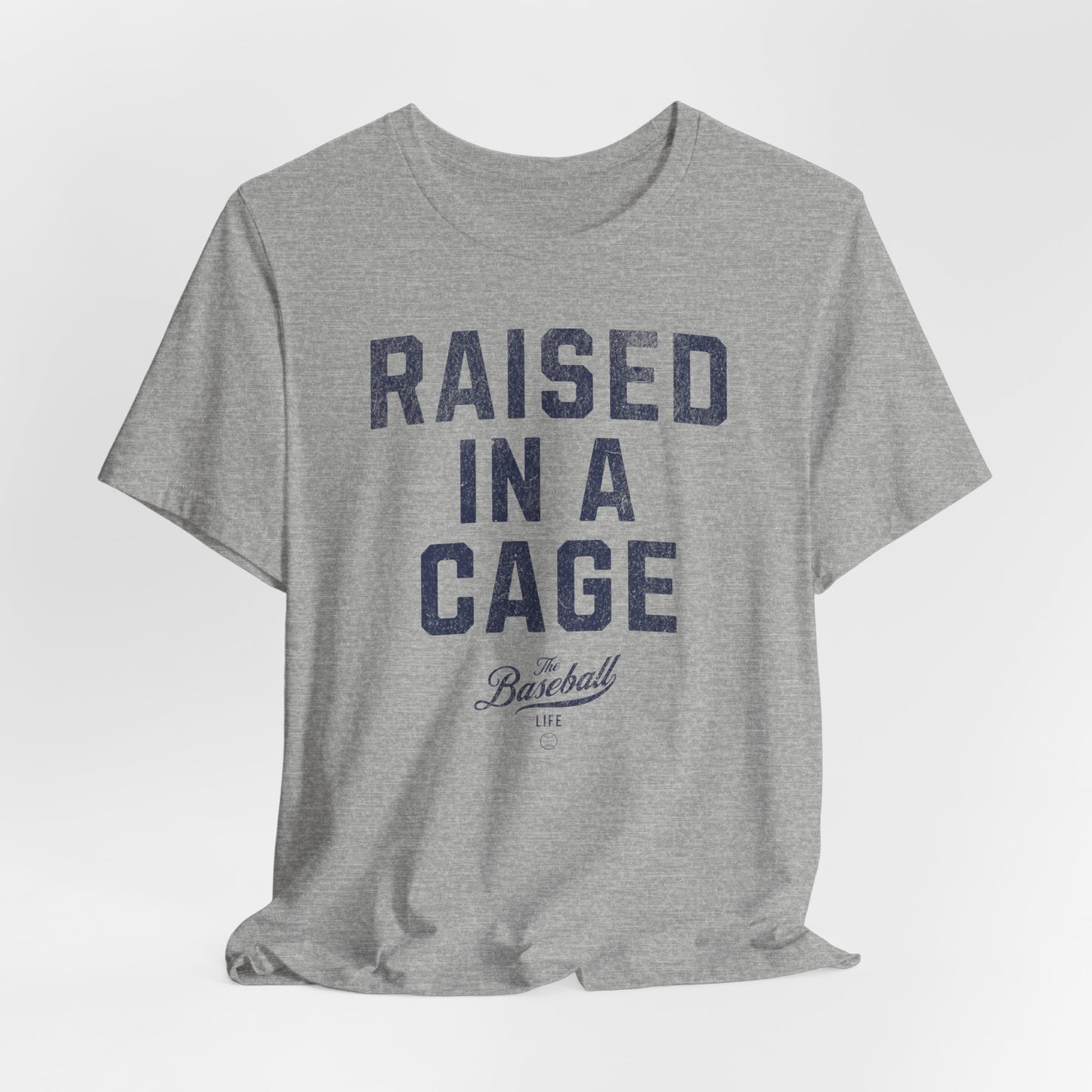 Raised In A Cage Baseball T-Shirt