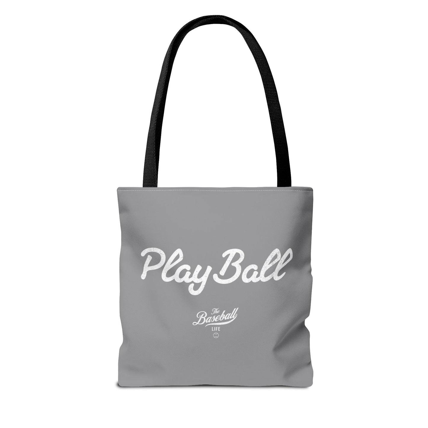 Play Ball Tote Bag_Gray with White Print