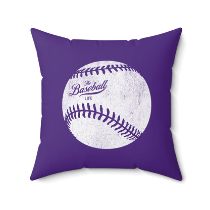 Accent Pillow_Weathered Baseball_Purple