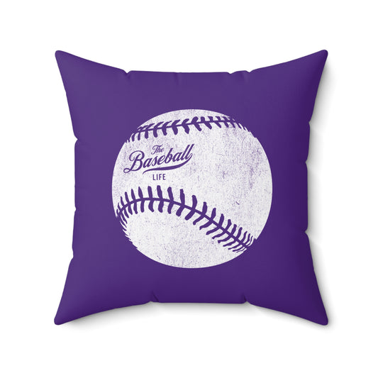 Accent Pillow_Weathered Baseball_Purple