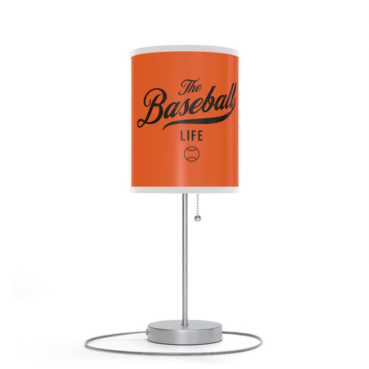 Table Lamp_Orange w Black Print