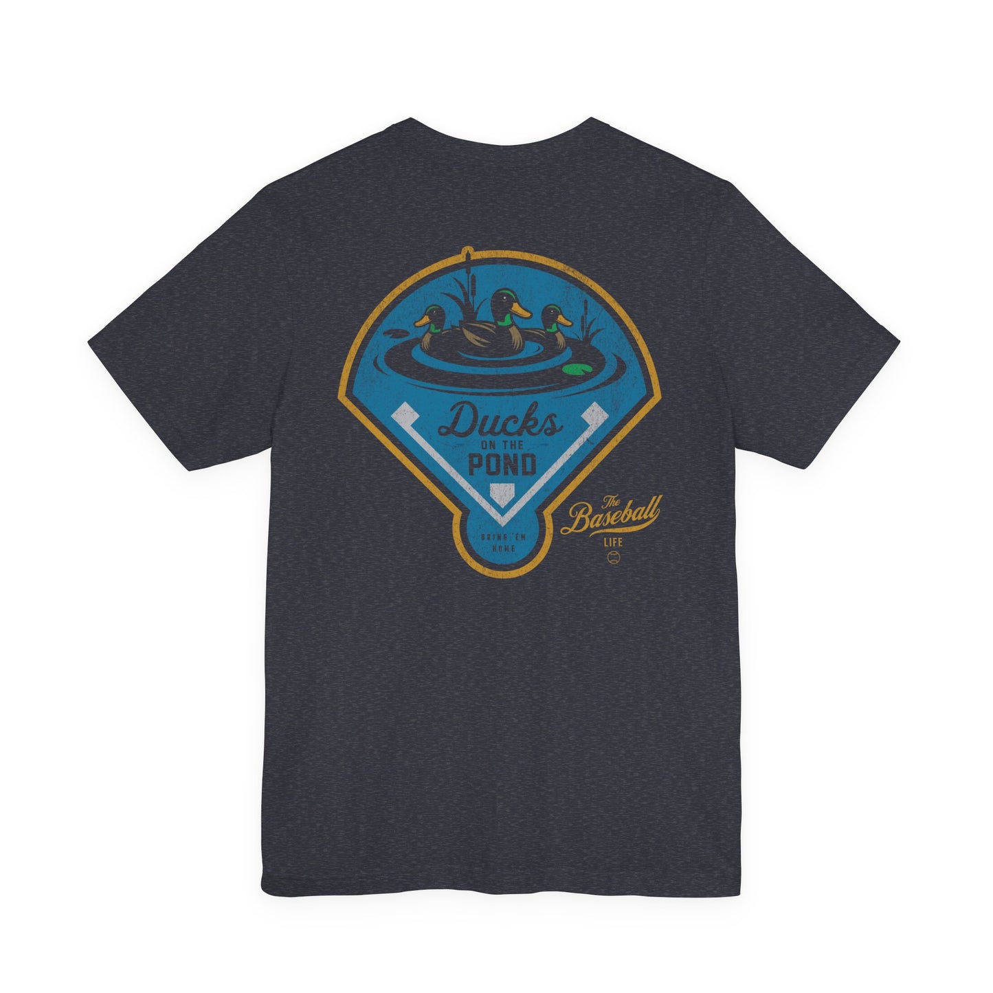 Ducks On The Pond Baseball T-Shirt