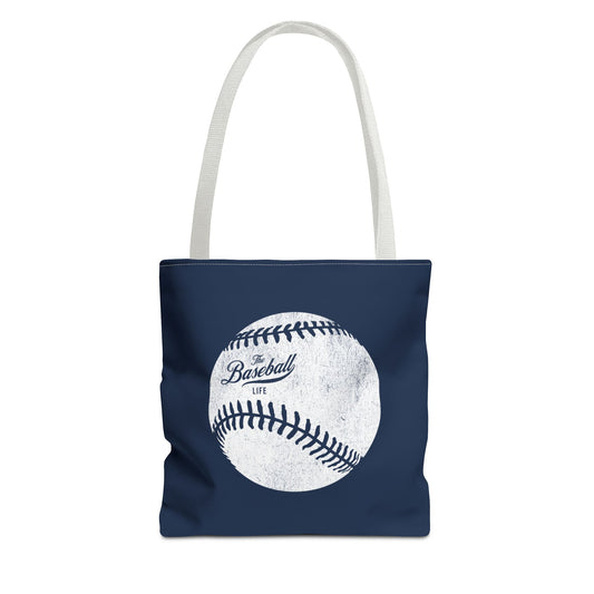 Weathered Baseball Tote Bag_Navy