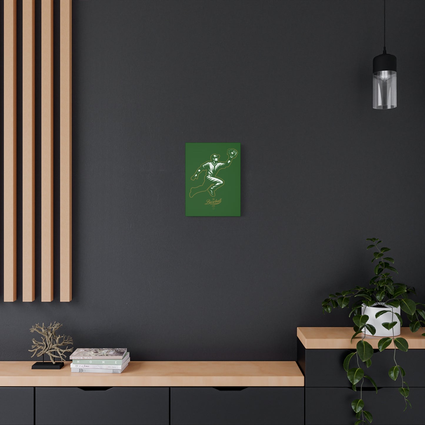 Player Icon Wall Art Canvas_Dark Green