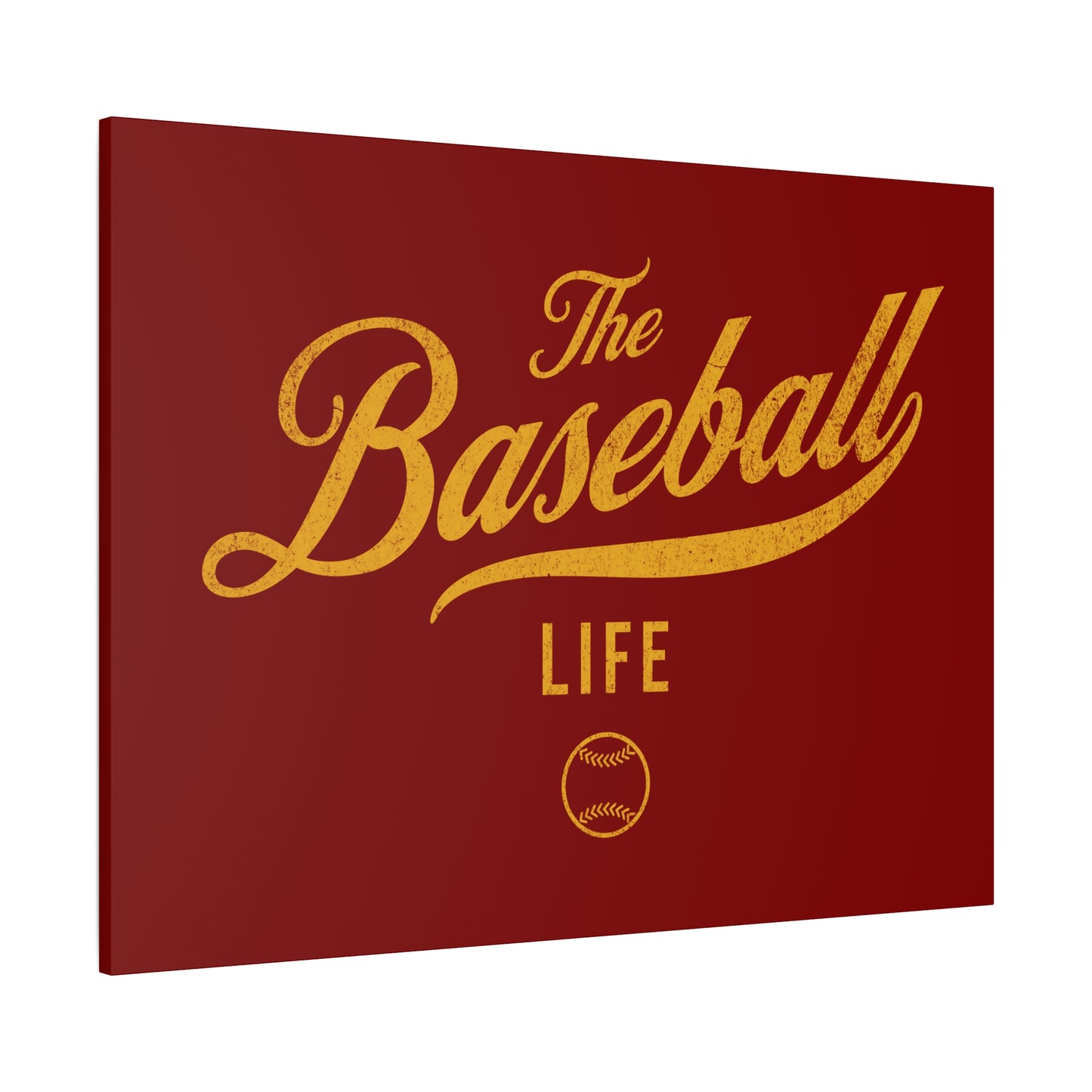 Wall Art Canvas_Maroon w Yellow Gold