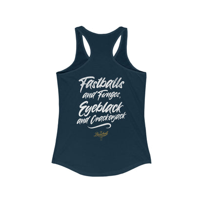 Fastballs and Fungos_Women's Racerback Tank