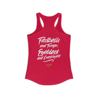 Fastballs and Fungos_Women's Racerback Tank