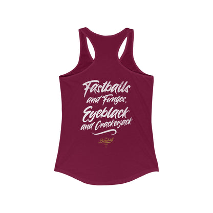Fastballs and Fungos_Women's Racerback Tank