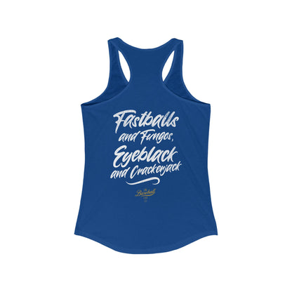 Fastballs and Fungos_Women's Racerback Tank