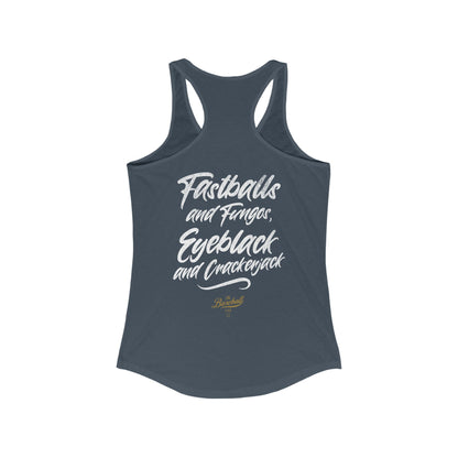 Fastballs and Fungos_Women's Racerback Tank
