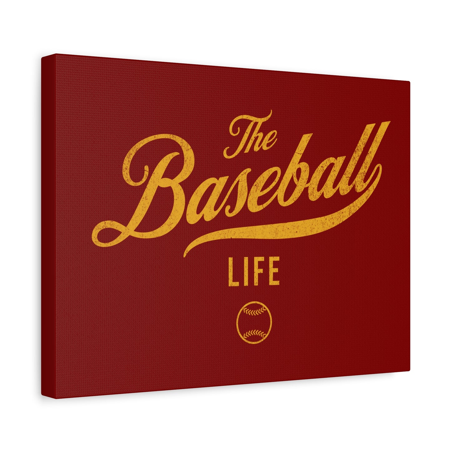 Wall Art Canvas_Maroon w Yellow Gold