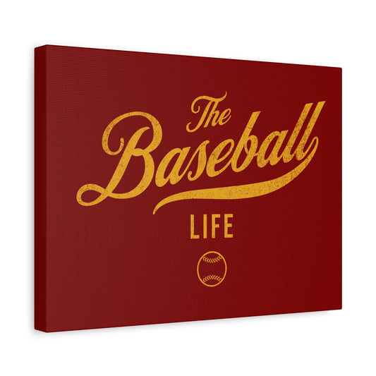 Wall Art Canvas_Maroon w Yellow Gold