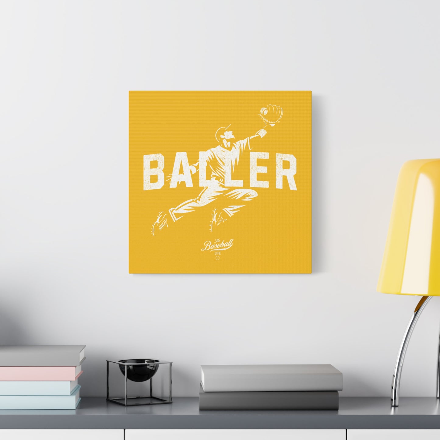 Baller Wall Art Canvas_Yellow Gold