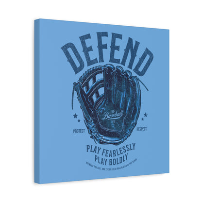 Defend Glove Wall Art Canvas_Carolina Blue