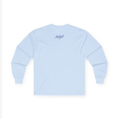 The Baseball Life Long Sleeve T-Shirt_Royal Blue Print