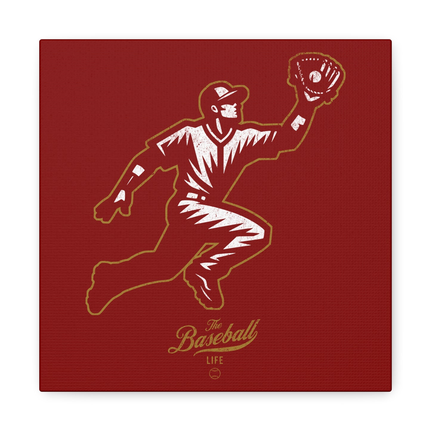 Player Icon Wall Art Canvas_Cardinal Red