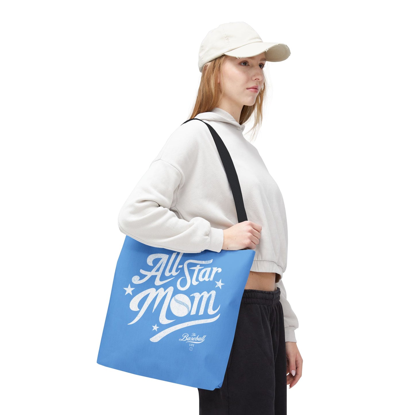 All-Star Mom Tote Bag_Carolina Blue
