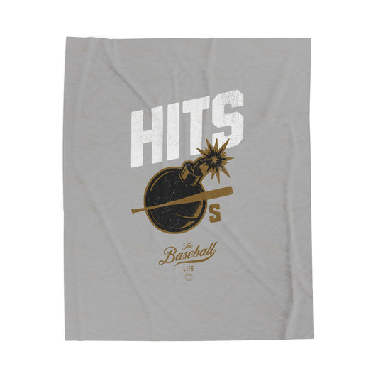 Velveteen Plush Blanket_Hits Bombs_Light Gray