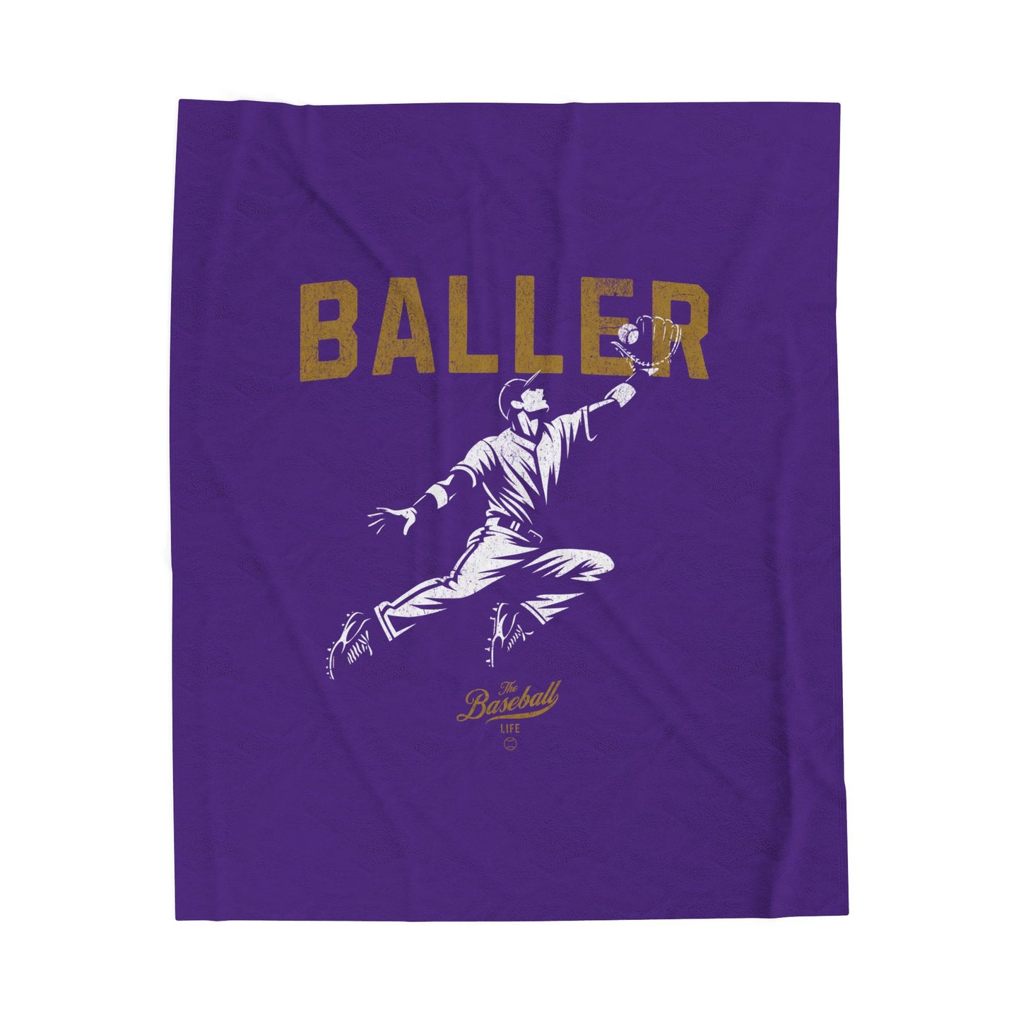 Velveteen Plush Blanket_Baller_Purple