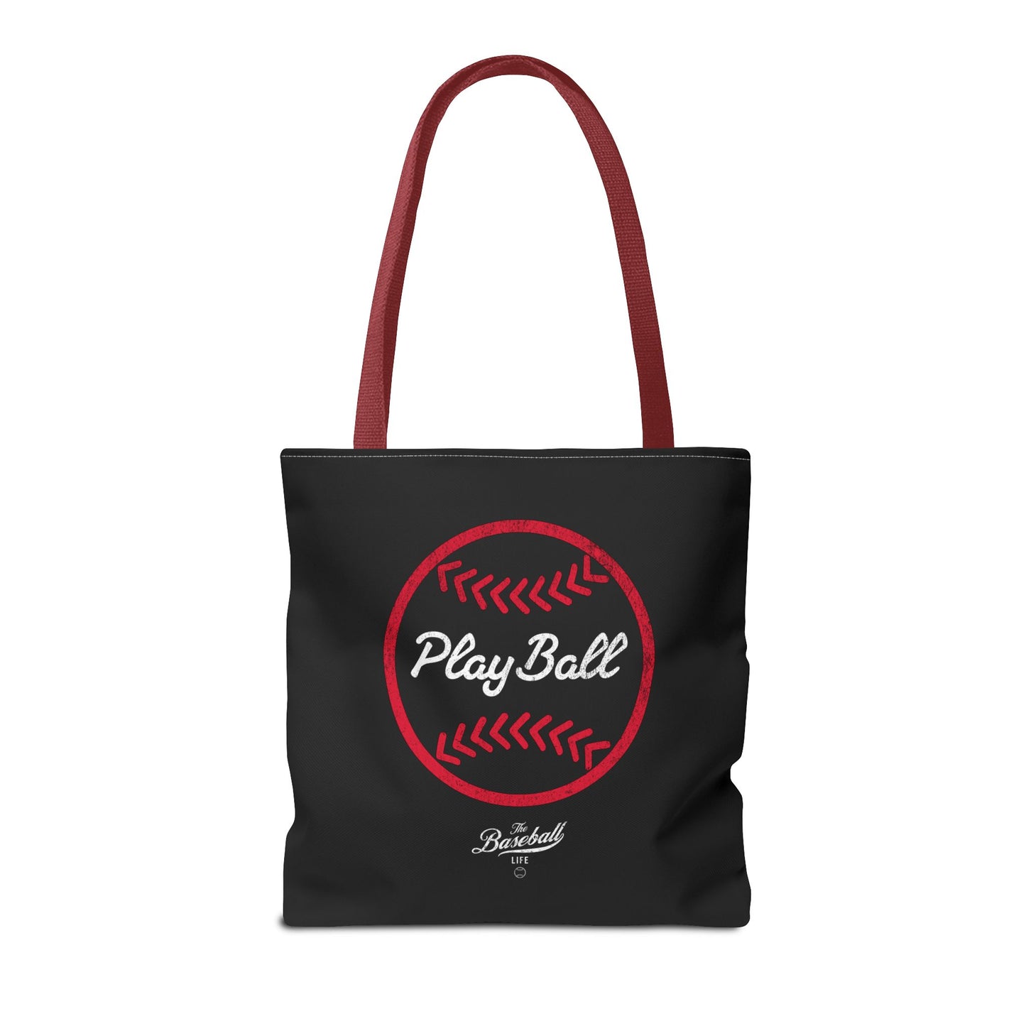 Baseball Icon Play Ball Tote Bag_Black